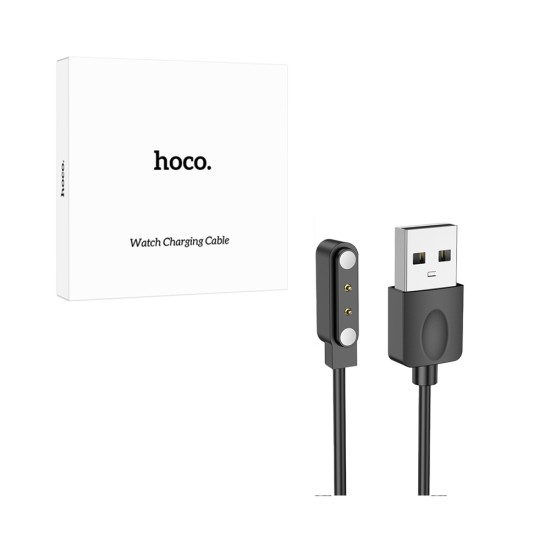 Carregador sem Fio para Hoco Y34/Y37/Y41 60cm Watch Preto